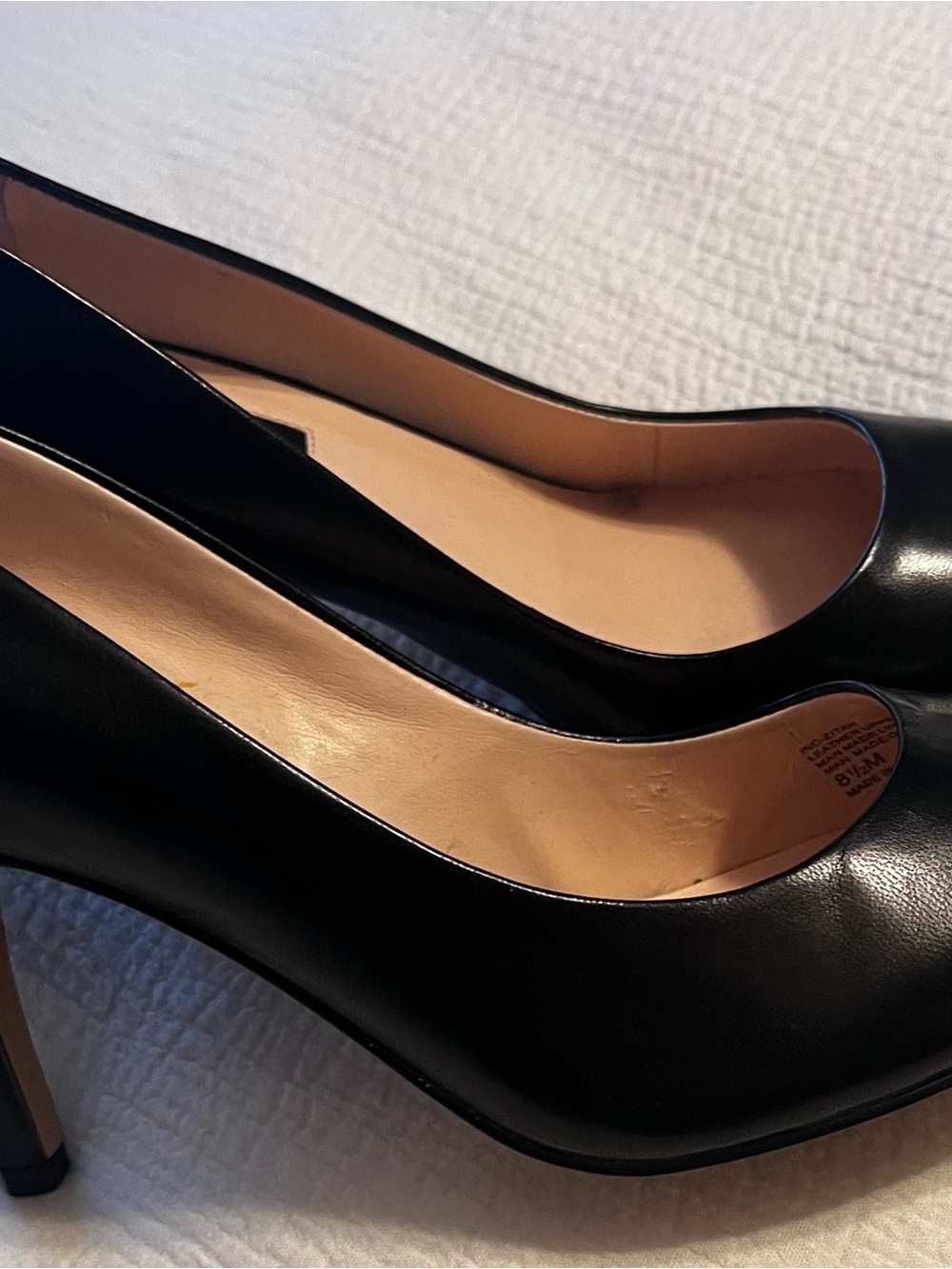 NIB INC International Concepts Zitah Black Leather Pointed-Toe Pump 8.5 - Picture 4 of 11